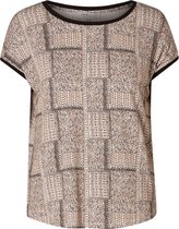 IVY BEAU Elja Jersey Shirt - Soft Sand/Multi Colo - maat 46