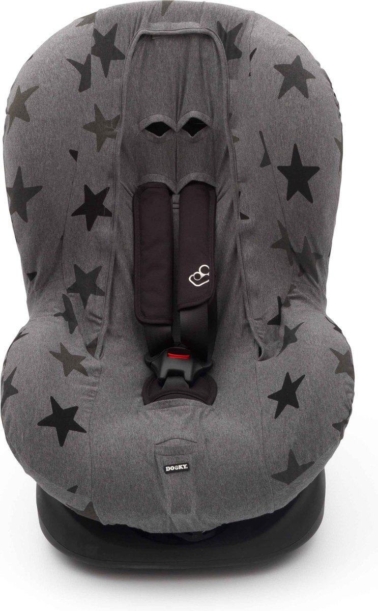 Dooky Seat Cover Groep 1 Autostoel hoes Grey Star - Universele Autostoelhoes Maxi Cosi CabrioFix, Maxi Cosi hoes Pebble, Maxicosi hoes, Cybex en meer - Autostoelhoes Baby Universeel – foto 7
