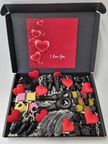 Drop Box - | Box met 9 verschillende populaire dropsoorten en Mystery Card 'I Love You' met geheime boodschap | Verrassingsbox | Snoepbox