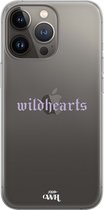 iPhone 13 Pro Case - Wildhearts Purple - xoxo Wildhearts Transparant Case