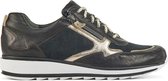 Durea Sneakers Dames - Lage sneakers / Damesschoenen - Leer - 6261 685     -  Zwart combi - Maat 42