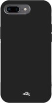 xoxo Wildhearts siliconen hoesje geschikt voor iPhone 7/8 Plus - Zwart gekleurd hoesje - Backcover - verkrijgbaar in verschillende kleuren - Zwart