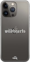 xoxo Wildhearts case voor iPhone 13 Pro Max - Wildhearts White - xoxo Wildhearts Transparant Case