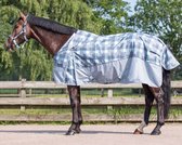 QHP Regendeken met fleece 0gr Turnout Collection - maat 130/175 - Lagoon