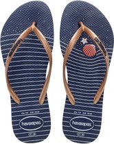 Havaianas Slim Nautical Navy Blue Rose