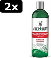 2x VETS BEST ALLERGY ITCH SHAMP 470ML