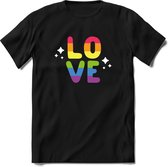 Love | Pride T-Shirt Heren - Dames - Unisex | LHBTI / LGBT / Gay / Homo / Lesbi |Cadeau Shirt | Grappige Love is Love Spreuken - Zinnen - Teksten Maat M