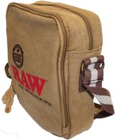 Rolling papers x raw shoulder bag brown