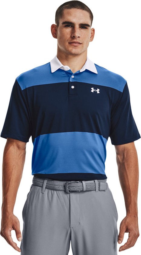 UA Playoff Polo 2.0-Victory Blauw / Academy / Wit