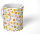 Mok - Koffiemok - Lente - Bloemen - Pastel - Design - Retro - Mokken - 350 ML - Beker - Koffiemokken - Theemok