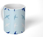 Mok - Koffiemok - Patroon - Vogel - Dieren - Mokken - 350 ML - Beker - Koffiemokken - Theemok