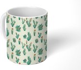 Mok - Koffiemok - Patronen - Cactus - Planten - Mokken - 350 ML - Beker - Koffiemokken - Theemok