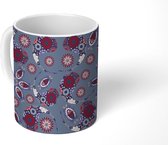 Mok - Koffiemok - Paisley - Bloemen - Patronen - Mokken - 350 ML - Beker - Koffiemokken - Theemok