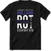 Rotterdam - Holland | TSK Original & vintage | T-Shirt Heren - Dames | Paars | Perfect Cadeau Shirt | Grappige Spreuken - Zinnen - Teksten | Maat L