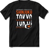 Tokyo - Shibuya | TSK Original & vintage | T-Shirt Heren - Dames | Oranje | Perfect Cadeau Shirt | Grappige Spreuken - Zinnen - Teksten | Maat M