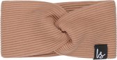 Twist haarbandje rib peach L