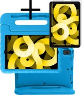 Hoesje Geschikt voor iPad Air 2022 Hoesje Kinderhoes Shockproof Hoes Kids Case Met Screenprotector - Blauw
