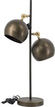 Bureaulamp met twee kappen - Kolony - gold - gouden bureaulamp