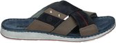 Rohde 5982 - Volwassenen Heren slippers - Kleur: Blauw - Maat: 40