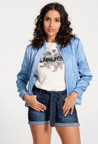 J&JOY - Sweatshirt Vrouwen 09 Selva Ligth Blue Bomber