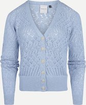 Steppin' Out Vrouwen  Steppin' Out Lente/Zomer 2022  Kenny Cardigan Vrouwen - Regular Fit - Katoen - Blauw (S) Blauw Katoen Maat: S