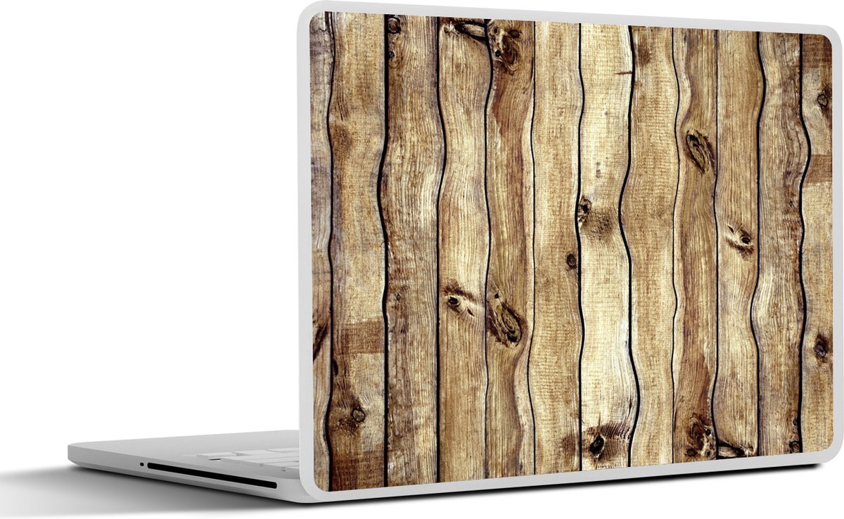 Laptop sticker - 15.6 inch - Landelijk - Abstract - Plank - 36x27,5cm - Laptopstickers - Laptop skin - Cover