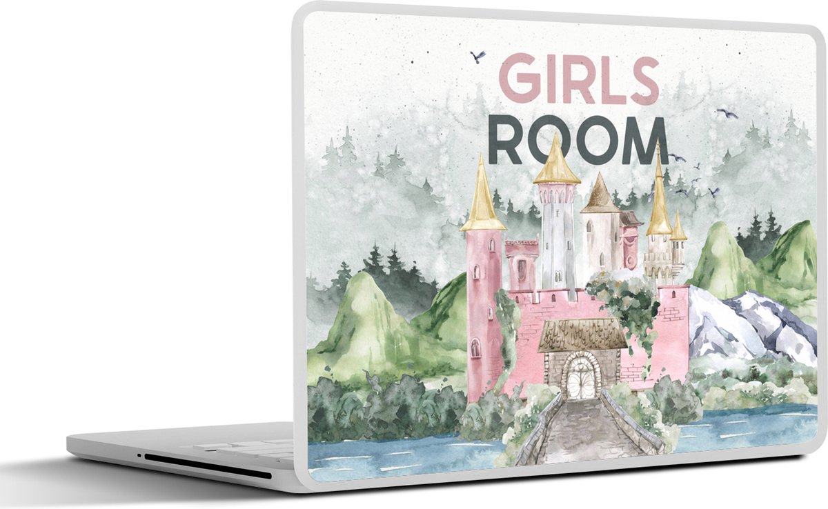 Laptop sticker - 10.1 inch - Girls room - Quotes - Spreuken - Kinderen - Kids - Baby - Girls - 25x18cm - Laptopstickers - Laptop skin - Cover