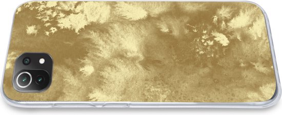 Convient pour coque Xiaomi 11T - Or - Peinture - Abstrait - Étui de téléphone en Siliconen