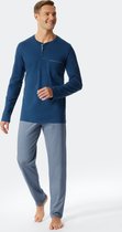 Schiesser – Fine Interlock - Pyjama – 176684 - Blue - 54