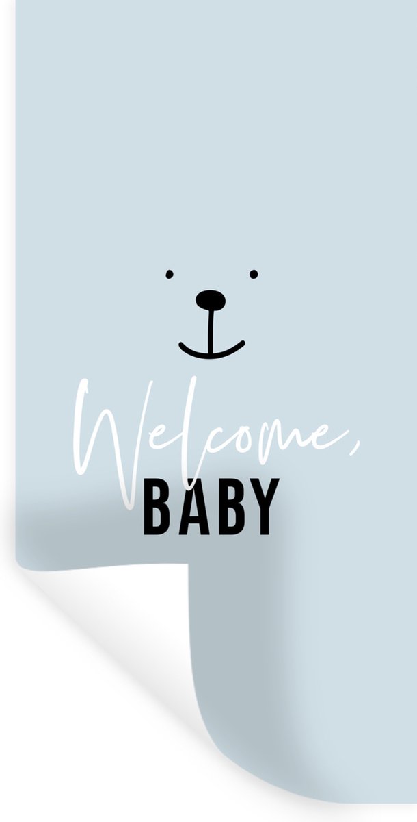 Muurstickers - Sticker Folie - Welcome baby - Quotes - Spreuken - Baby - Kids - Kinderen -