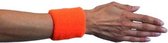 polsbandjes 7 cm katoen oranje one-size 2 stuks