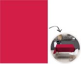 Tafelkleed - Tafellaken - 150x200 cm - Rood - Effen kleur - Binnen en Buiten