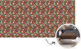 Tafelkleed - Tafellaken - 300x150 cm - Aardbeien - Patronen - Bloemen - Binnen en Buiten