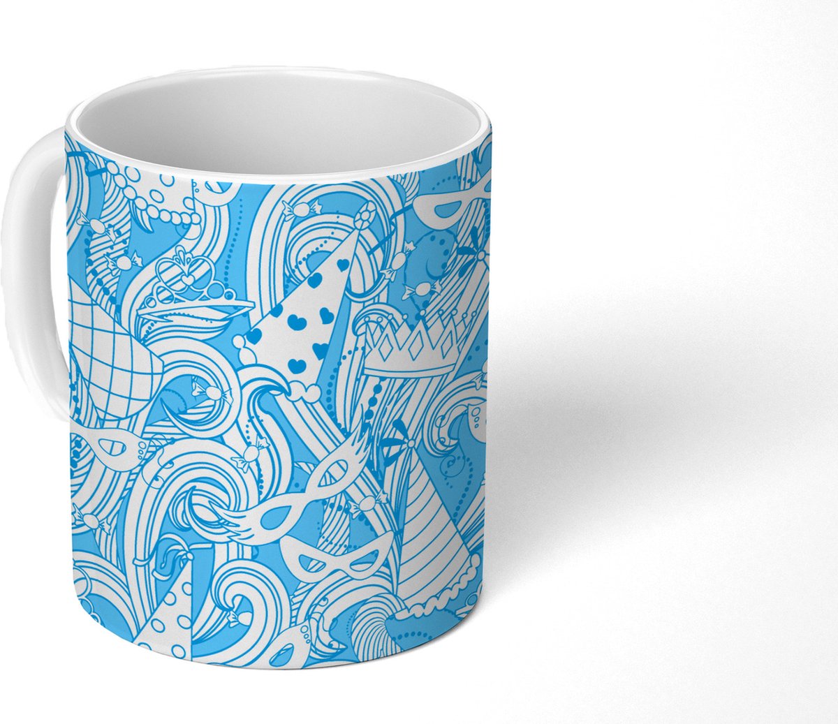 Mok - Koffiemok - Patronen - Carnaval - Masker - Mokken - 350 ML - Beker - Koffiemokken - Theemok