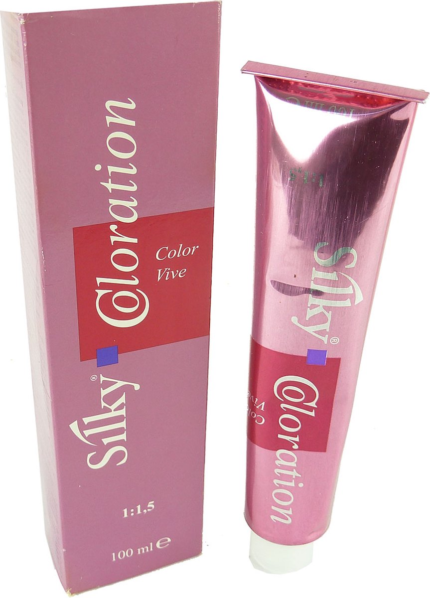 Silky Coloration Color Vive Haarkleur Permanente Crème 100ml - 04.62 Red Iris Brown / Rot Iris Braun