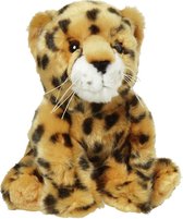 Pluche kleine cheetah/jachtluipaard knuffel van 18 cm - Dieren speelgoed knuffels cadeau - Luipaard Knuffeldieren