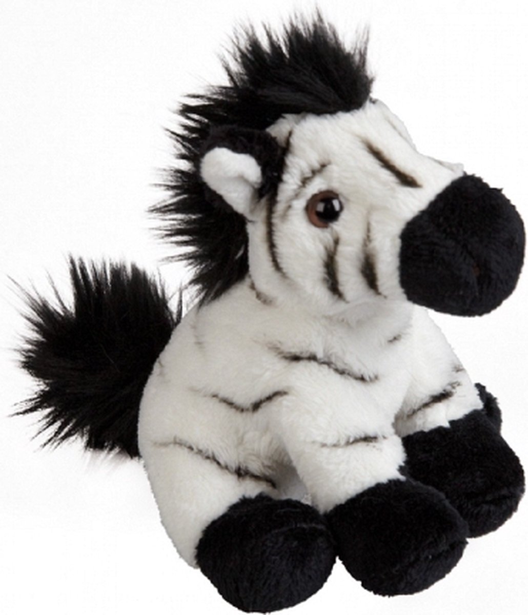 Ravensden Zebra knuffel - 15 cm - speelgoed - kleine knuffelbeesten