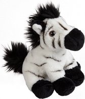 Zebra speelgoed knuffel 15 cm - Kleine knuffelbeesten