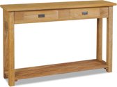 Sidetable massief teak 120x30x80 cm