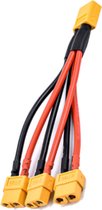 XT60 Parallel kabel 14awg 1x male 3x female