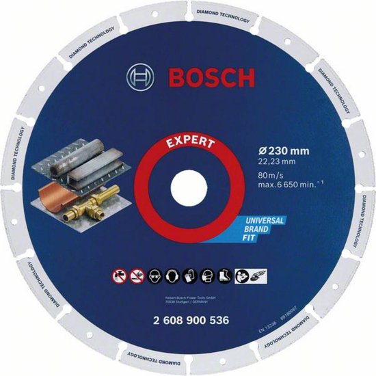 Bosch Accessories 2608900536 M14 Diamanten doorslijpschijf Diameter 230 mm Boordiameter 22.23 mm 1 stuk(s)