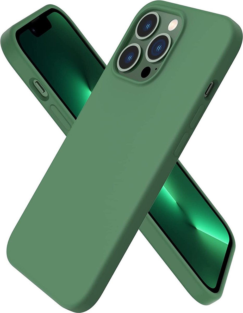Hoesje Compatibel met iPhone 13 Pro 6.1 Silicone Case, ultradunne volledige bescherming vloeibare siliconen Phone Case Bescherming voor de iPhone 13 Pro (2021) 6,1 inch klaver
