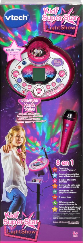 Thumbnail van een extra afbeelding van het spel VTECH - Kidi Superstar Lightshow Pink - Microfoon Karaoke