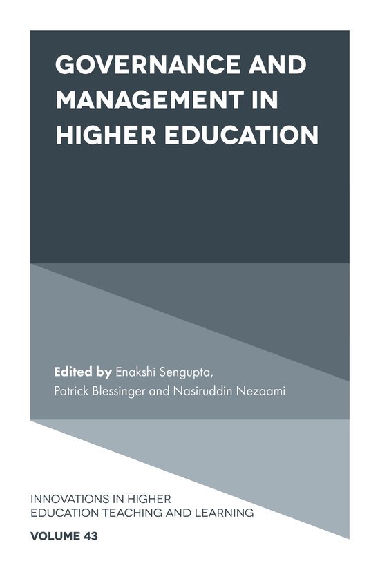 Governance and Management in Higher Education (ebook) | 9781800437302 ...