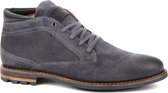Cycleur de Luxe - Herenschoen Manton Grijs - Schoenmaat 45cm - Suede,Leer Heren Veterschoenen