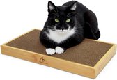 krabmat voor katten- krabkarton kattenkrabplank met golfkarton - kattenmunt kartonnen krabplank-