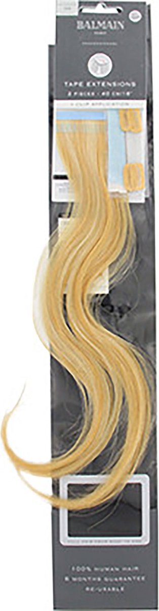 Balmain Hair Tape Extensions + Clip Application Human Hair