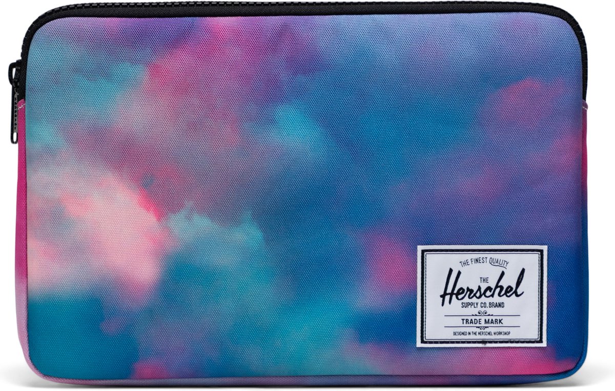 Anchor Sleeve 11-12 Inch - Cloudburst Neon / Tijdloze laptophoes met ritssluiting & fleece voering - voor Macbook - Thinkpad / Beperkte Levenslange Garantie / Print