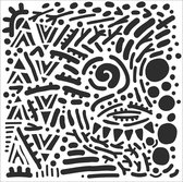 The Crafter's Workshop Stencil - 15,2x15,2cm - Mystieke doodles
