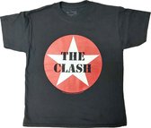 The Clash - Classic Star Kinder T-shirt - Kids tm 10 jaar - Zwart